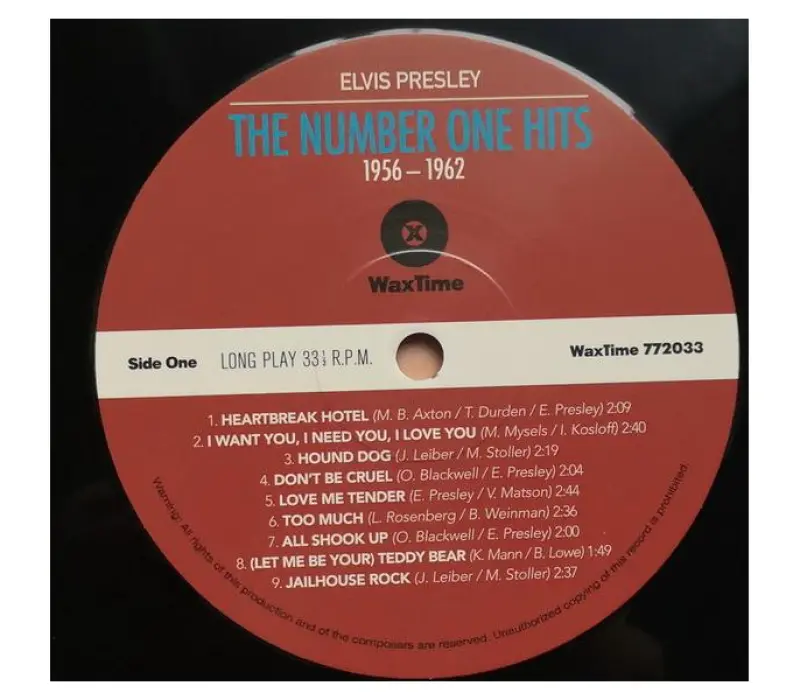 Виниловая пластинка Elvis Presley – The Number One Hits 1956-1962, Kinodrive.kz — фото 3