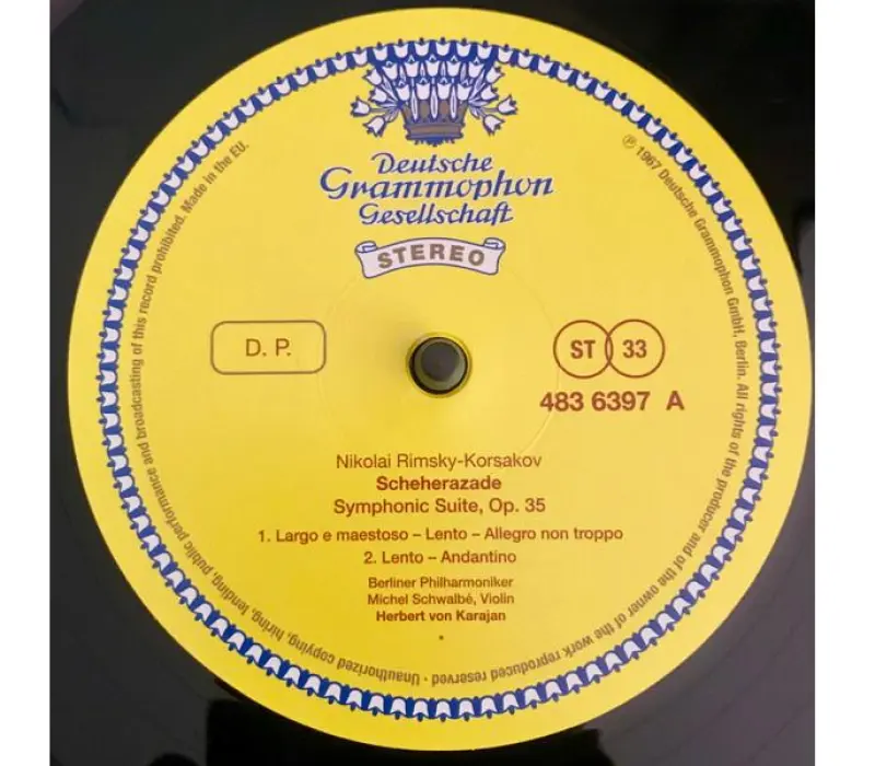 Виниловая пластинка Rimsky-Korsakov, Berliner Philharmoniker, Michel Schwalbé, Herbert von Karajan – Scheherazade, Kinodrive.kz — фото 3