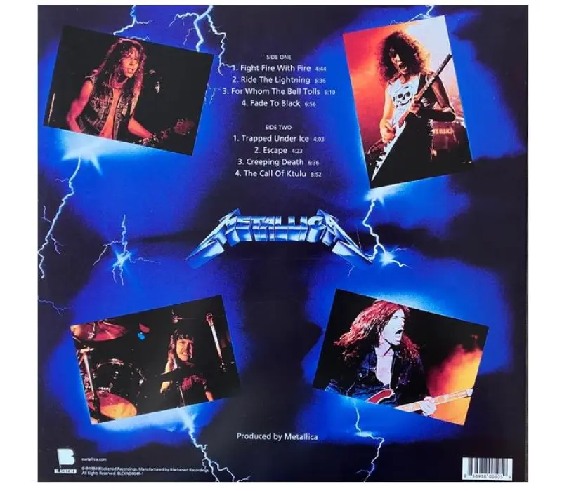 Виниловая пластинка Metallica – Ride The Lightning, Kinodrive.kz — фото 2