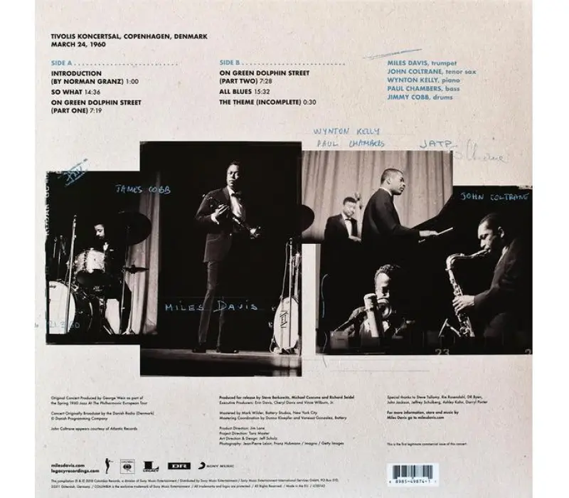 Виниловая пластинка Miles Davis & John Coltrane – The Final Tour: Copenhagen, March 24, 1960, Kinodrive.kz — фото 2