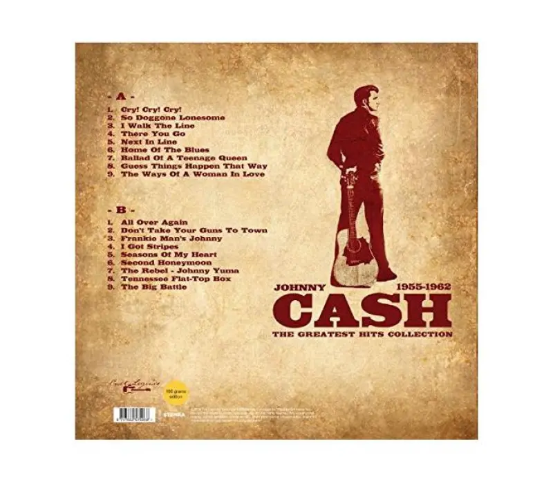 Виниловая пластинка Johnny Cash – The Greatest Hits Collection (1955-1962), Kinodrive.kz — фото 2
