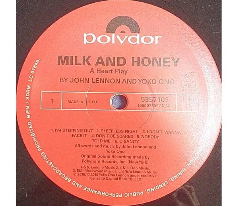 Виниловая пластинка John Lennon & Yoko Ono – Milk And Honey, Kinodrive.kz — фото 2