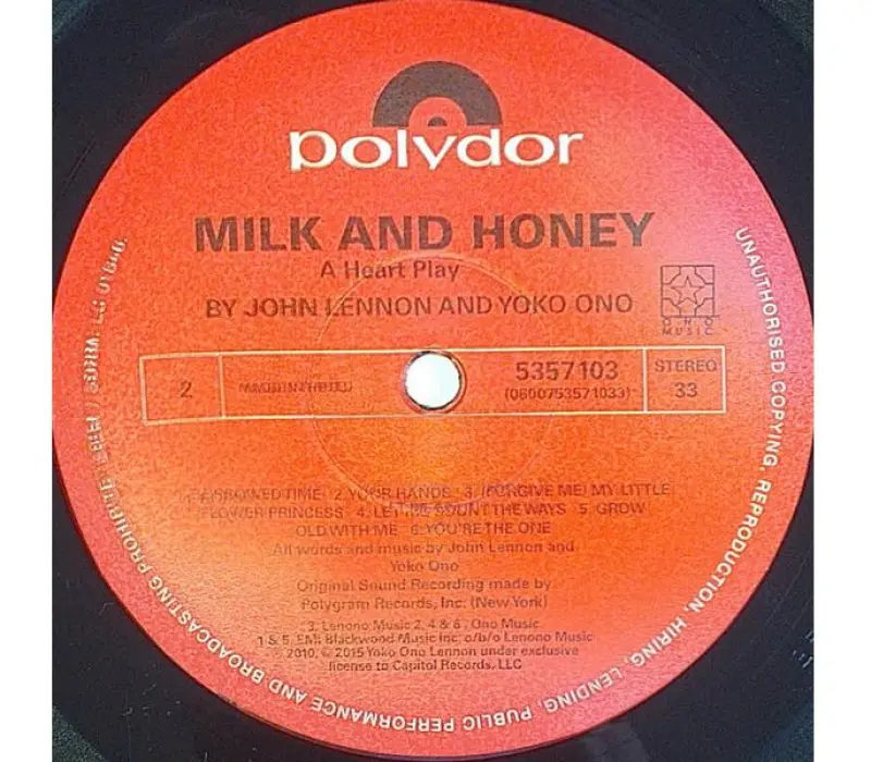 Виниловая пластинка John Lennon & Yoko Ono – Milk And Honey, Kinodrive.kz — фото 3