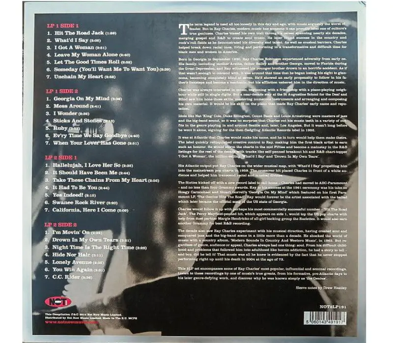 Виниловая пластинка Ray Charles – The Ultimate Collection, Kinodrive.kz — фото 2