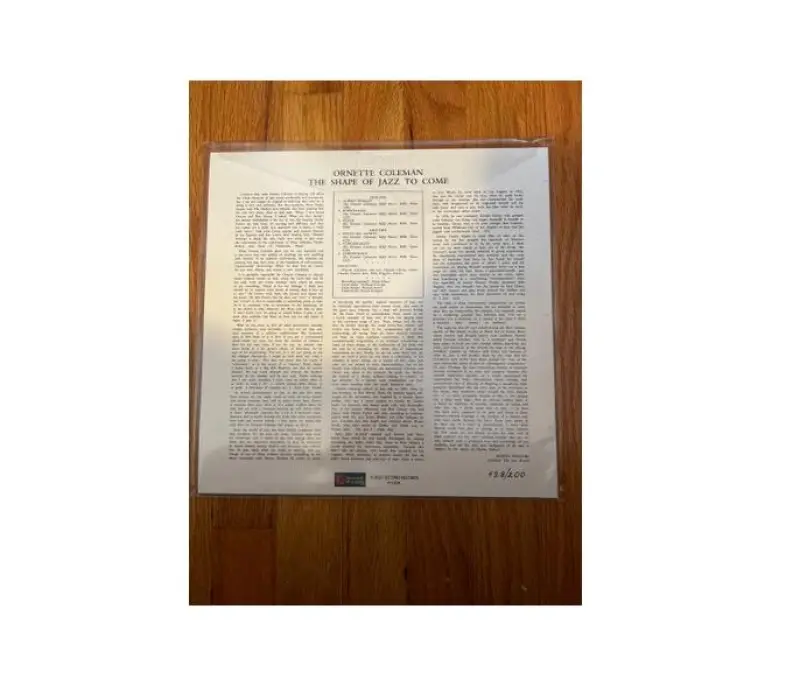 Виниловая пластинка Ornette Coleman – The Shape Of Jazz To Come, Kinodrive.kz — фото 2