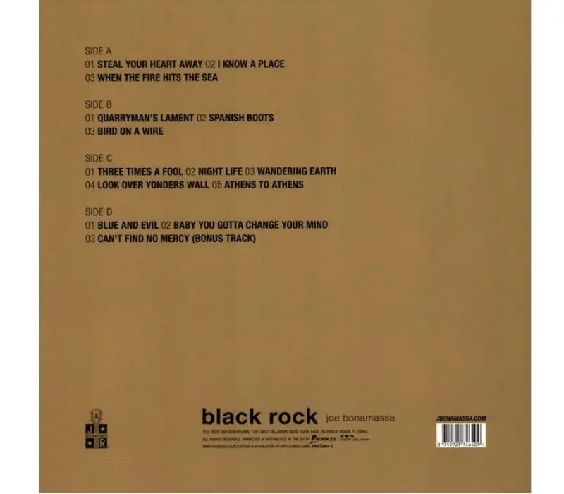 Виниловая пластинка Joe Bonamassa – Black Rock, Kinodrive.kz — фото 2