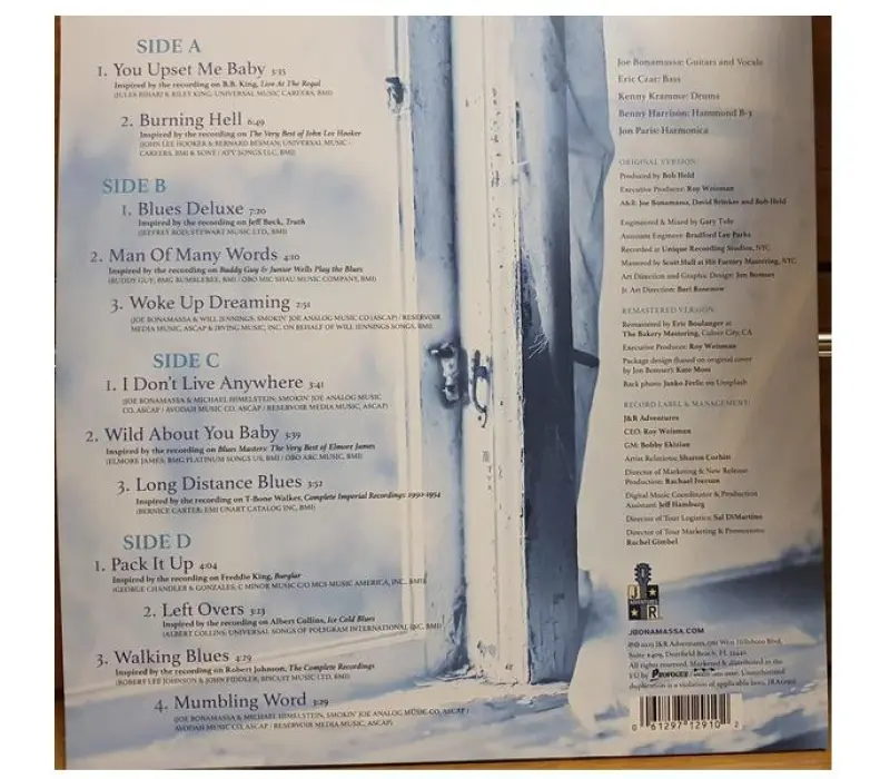 Виниловая пластинка Joe Bonamassa – Blues Deluxe (Remastered), Kinodrive.kz — фото 2