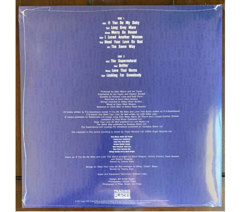 Виниловая пластинка Gary Moore – Blues For Greeny, Kinodrive.kz — фото 2