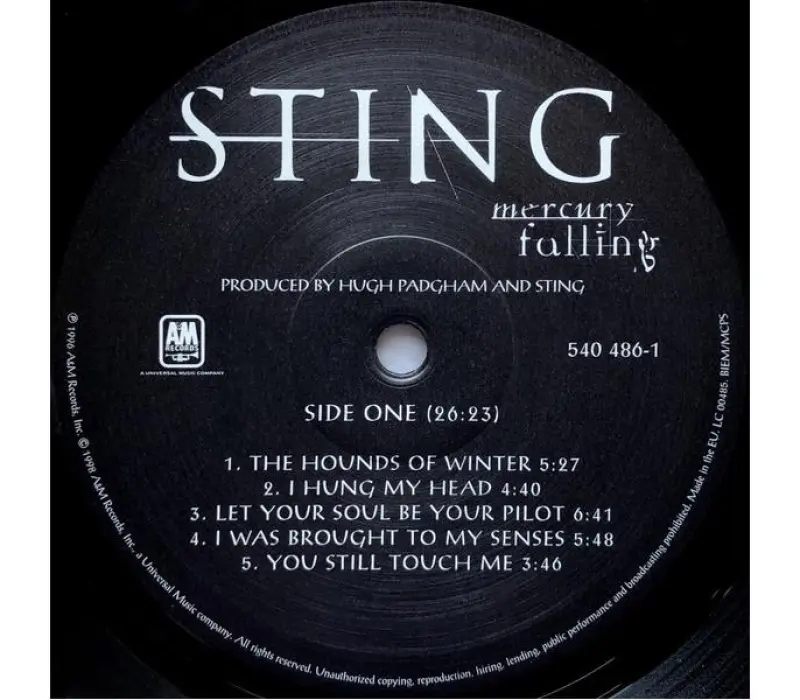 Виниловая пластинка Sting – Mercury Falling, Kinodrive.kz — фото 3