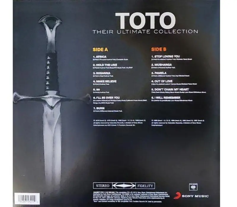 Виниловая пластинка Toto – Their Ultimate Collection, Kinodrive.kz — фото 2