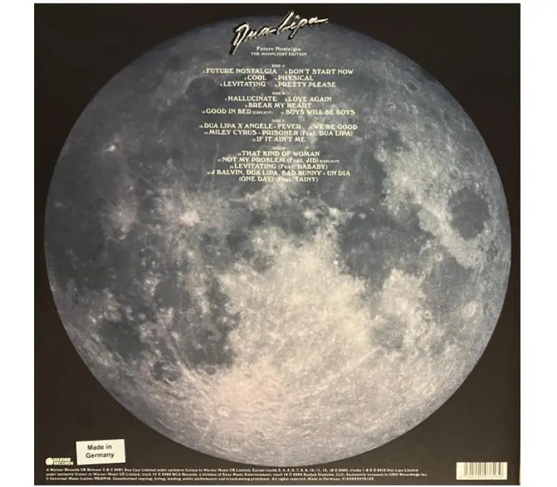 Виниловая пластинка Dua Lipa – Future Nostalgia (The Moonlight Edition), Kinodrive.kz — фото 2