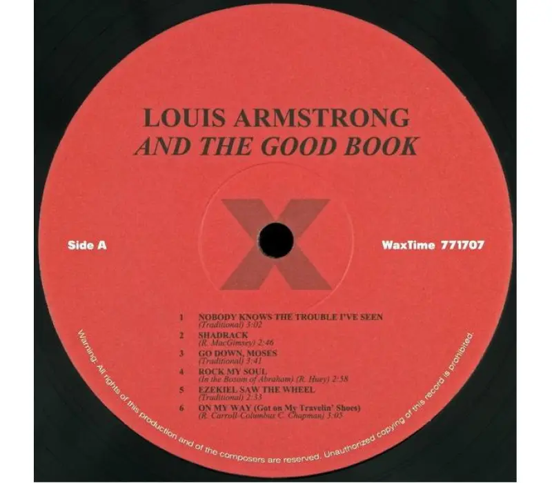Виниловая пластинка - Louis Armstrong And His All-Stars With The Sy Oliver Choir – Louis And The Good Book, Kinodrive.kz — фото 3