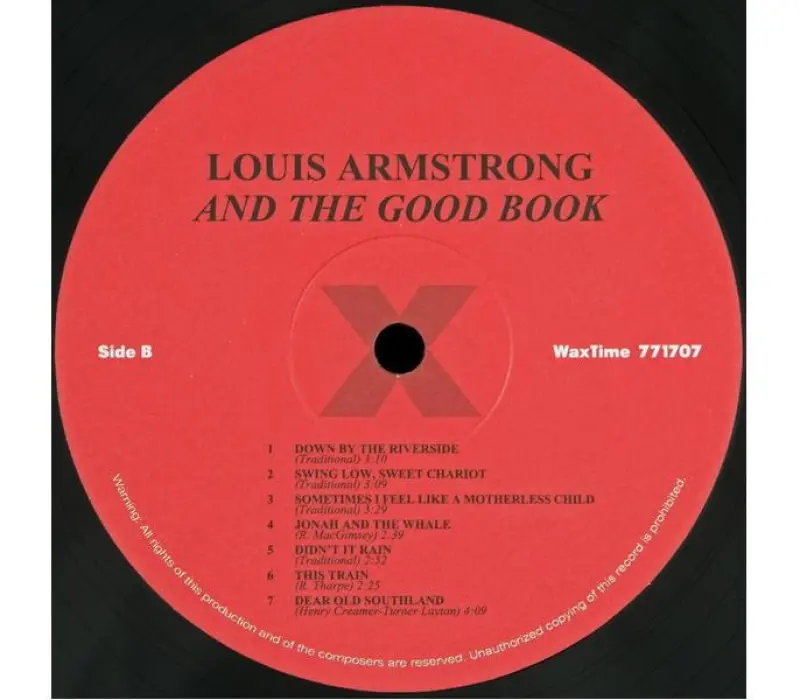 Виниловая пластинка - Louis Armstrong And His All-Stars With The Sy Oliver Choir – Louis And The Good Book, Kinodrive.kz — фото 4