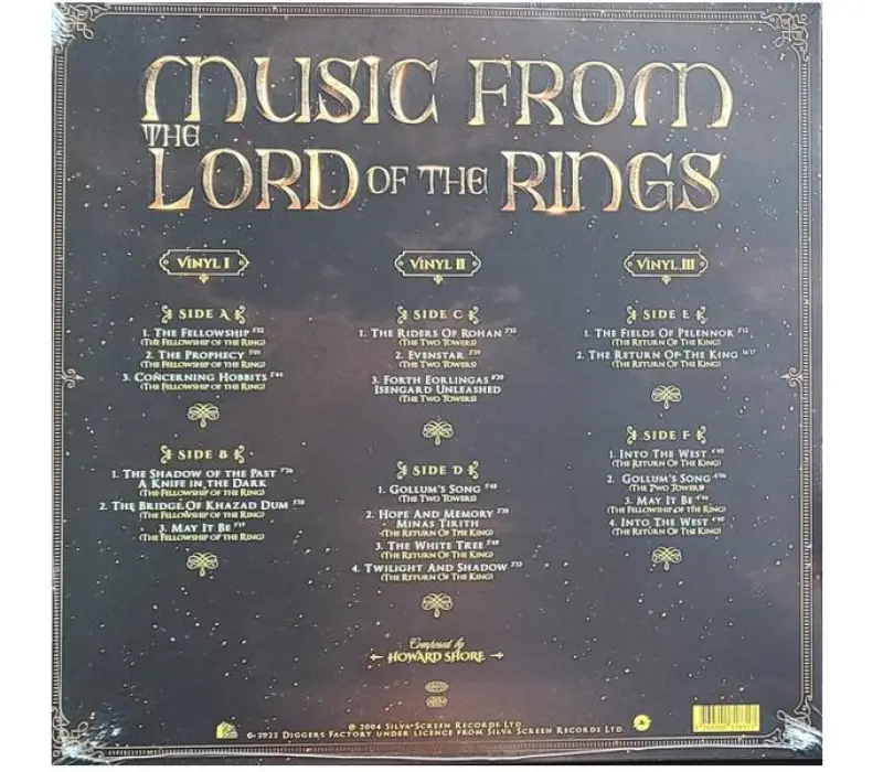 Виниловая пластинка The City Of Prague Philharmonic Orchestra*, Crouch End Festival Chorus – Music From The Lord Of The Rings Trilogy, Kinodrive.kz — фото 2