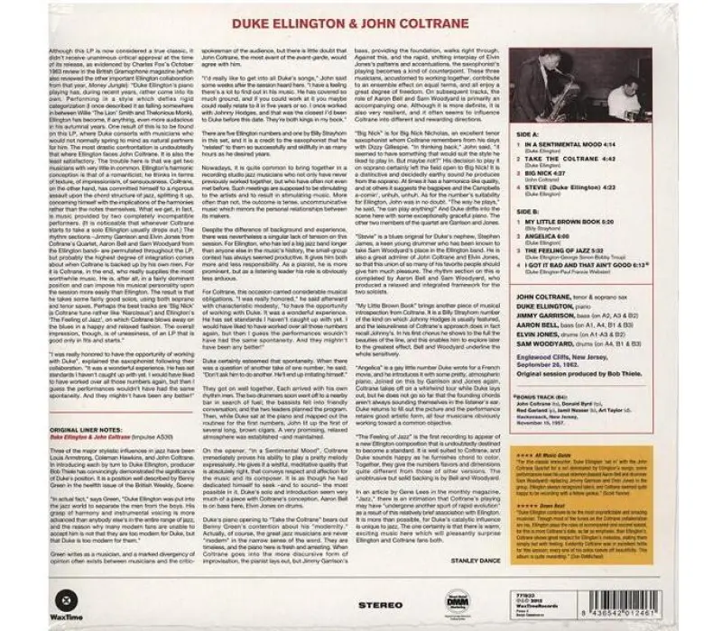 Виниловая пластинка Duke Ellington & John Coltrane – Duke Ellington & John Coltrane, Kinodrive.kz — фото 4