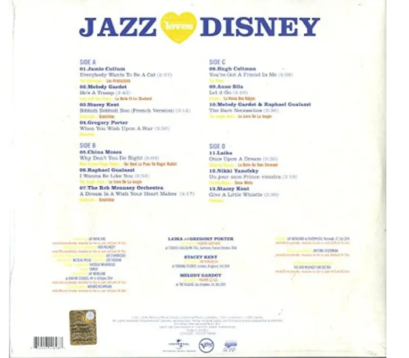 Виниловая пластинка Various – Jazz Loves Disney, Kinodrive.kz — фото 2