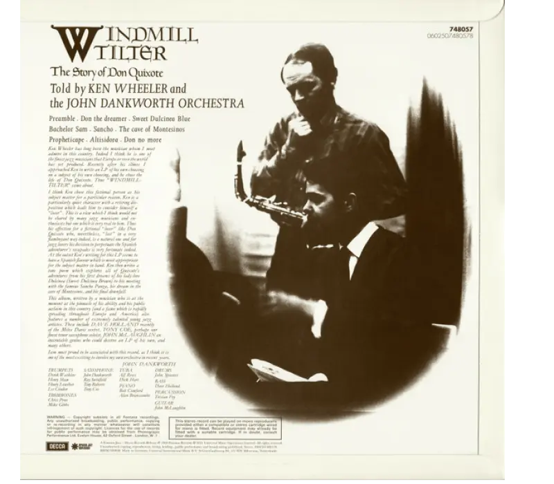 Виниловая пластинка Ken Wheeler And The John Dankworth Orchestra – Windmill Tilter, Kinodrive.kz — фото 2