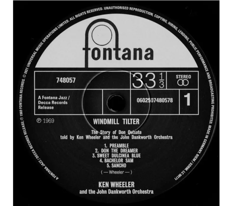 Виниловая пластинка Ken Wheeler And The John Dankworth Orchestra – Windmill Tilter, Kinodrive.kz — фото 3