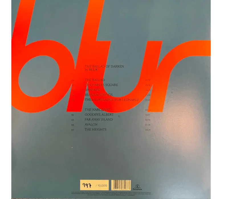 Виниловая пластинка Blur – The Ballad Of Darren, Kinodrive.kz — фото 2