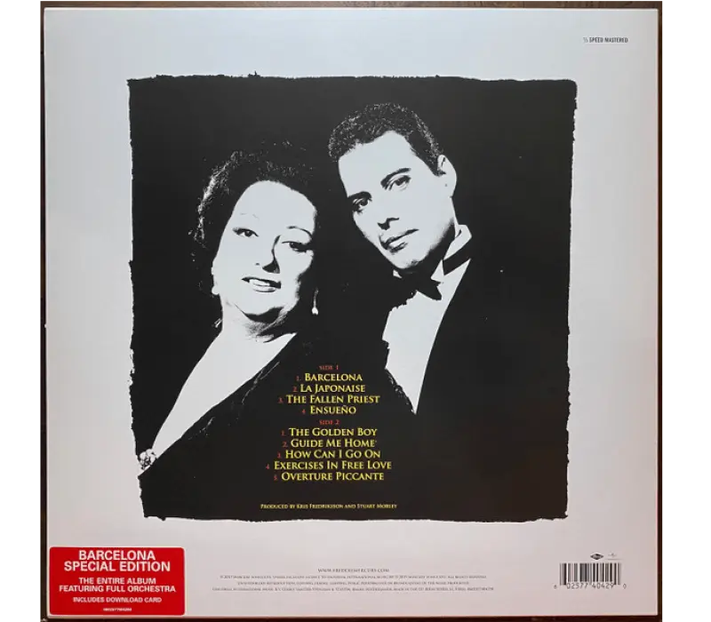 Виниловая пластинка Freddie Mercury & Montserrat Caballe – Barcelona, Kinodrive.kz — фото 2
