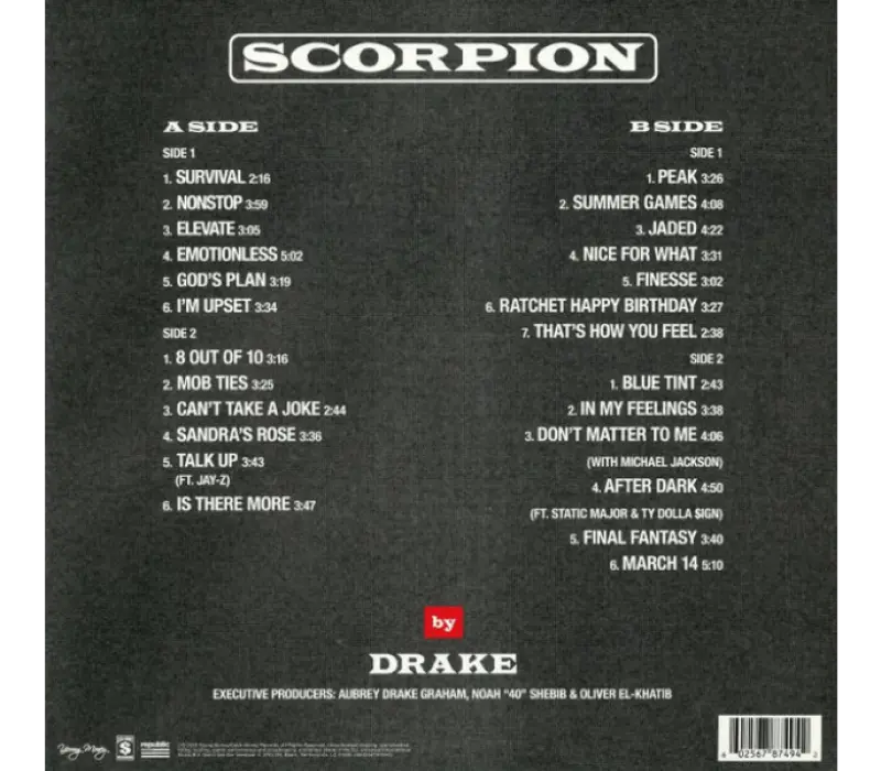 Виниловая пластинка Drake – Scorpion, Kinodrive.kz — фото 2