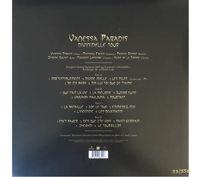 Виниловая пластинка Vanessa Paradis – Divinidylle Tour, Kinodrive.kz — фото 2