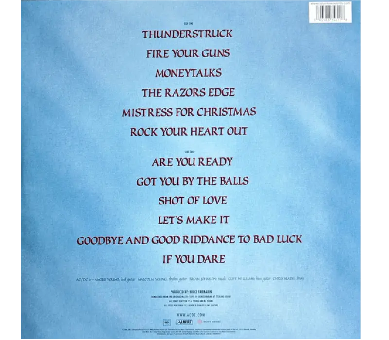 Виниловая пластинка AC/DC – The Razors Edge, Kinodrive.kz — фото 2
