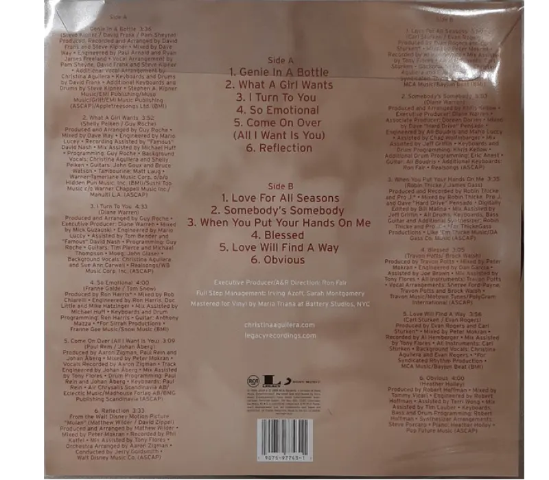 Виниловая пластинка Christina Aguilera – Christina Aguilera, Kinodrive.kz — фото 2