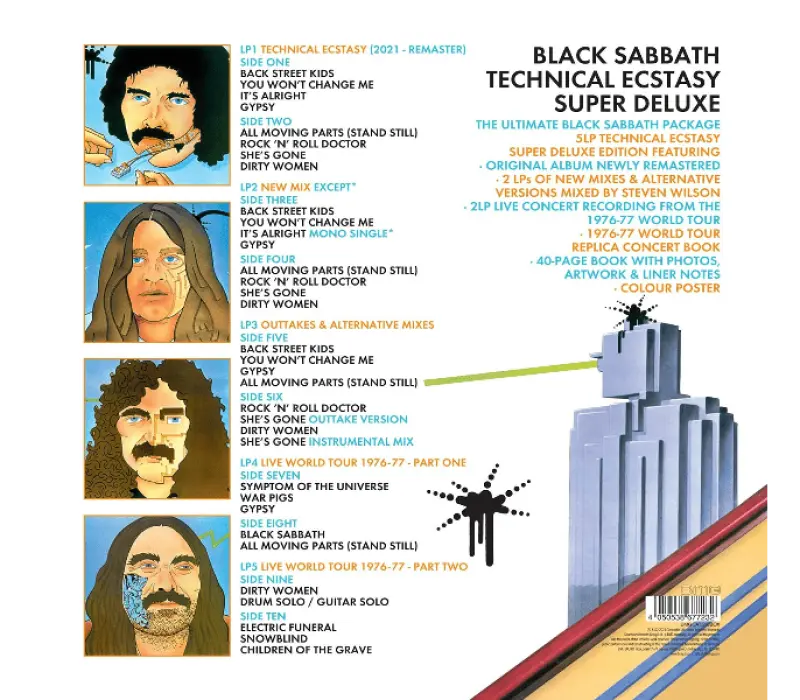Виниловая пластинка Black Sabbath – Technical Ecstasy, Kinodrive.kz — фото 3