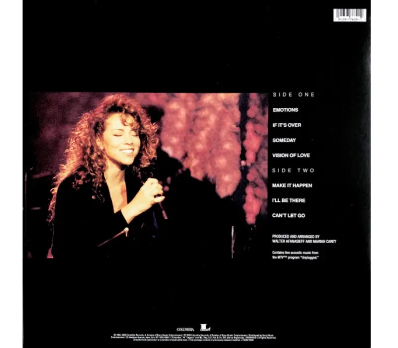 Виниловая пластинка Mariah Carey – MTV Unplugged EP, Kinodrive.kz — фото 2
