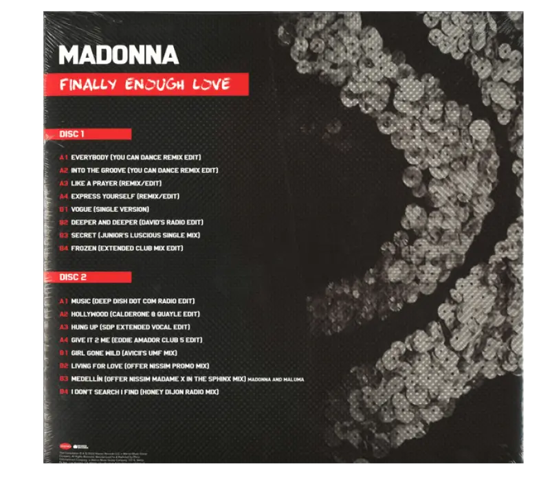 Виниловая пластинка Madonna – Finally Enough Love, Kinodrive.kz — фото 3