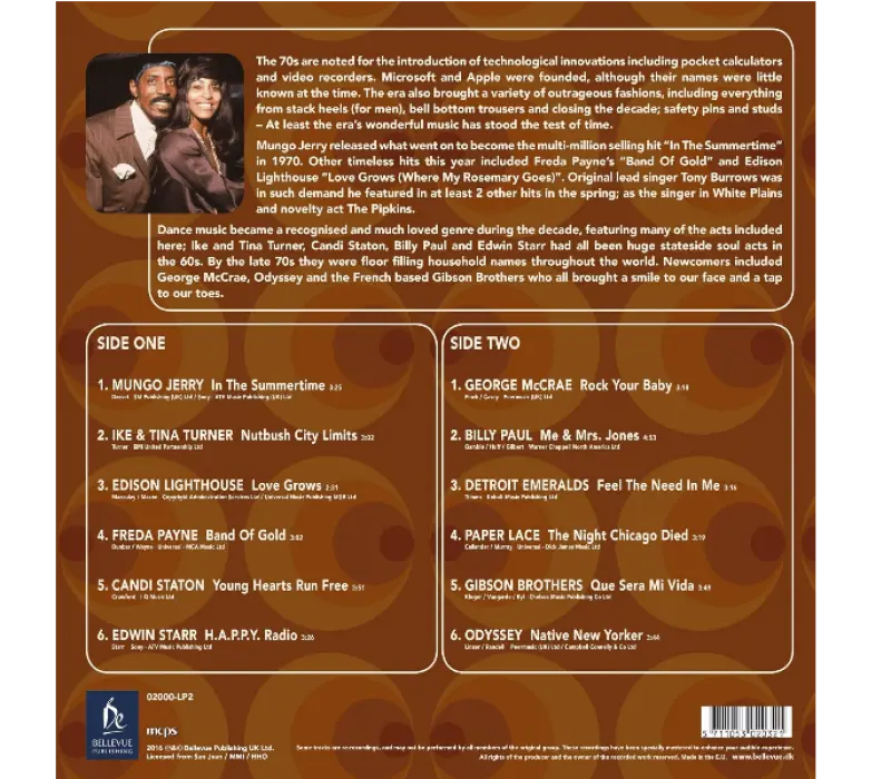 Виниловая пластинка Various – Sensational 70's, Kinodrive.kz — фото 2