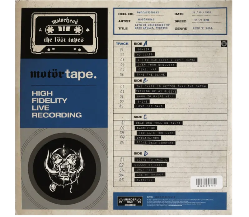 Виниловая пластинка Motörhead – The Löst Tapes Vol. 2 (Live In Norwich 1998), Kinodrive.kz — фото 2