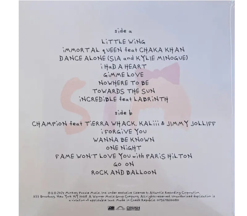 Виниловая пластинка Sia – Reasonable Woman, Kinodrive.kz — фото 2