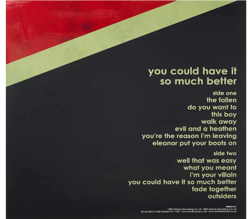 Виниловая пластинка Franz Ferdinand – You Could Have It So Much Better, Kinodrive.kz — фото 2