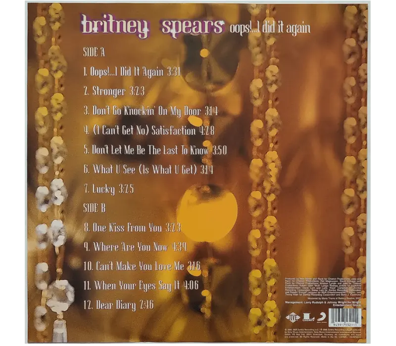 Виниловая пластинка Britney Spears – Oops!...I Did It Again, Kinodrive.kz — фото 2