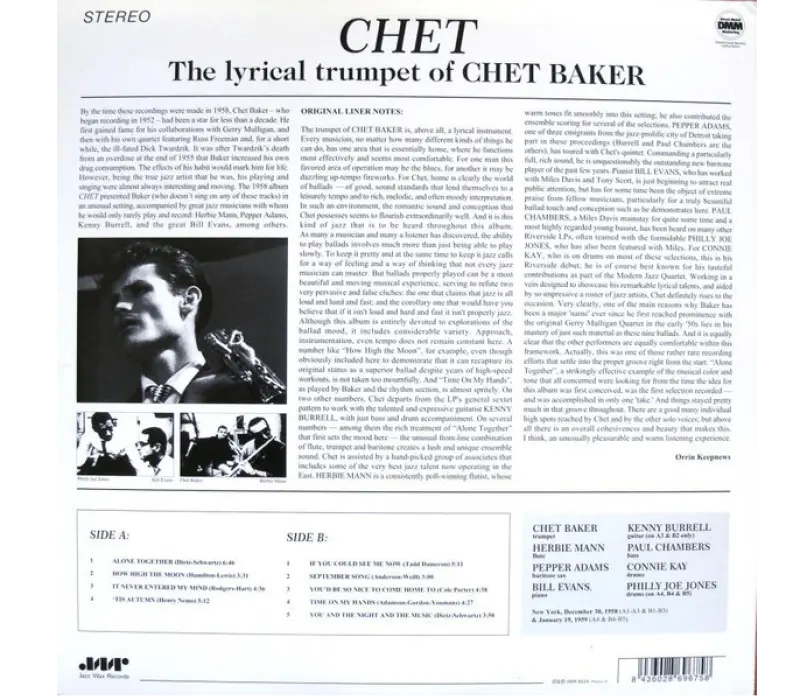 Виниловая пластинка Chet Baker – Chet, Kinodrive.kz — фото 2