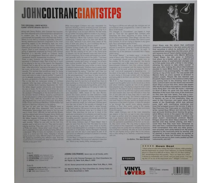 Виниловая пластинка John Coltrane – Giant Steps, Kinodrive.kz — фото 2