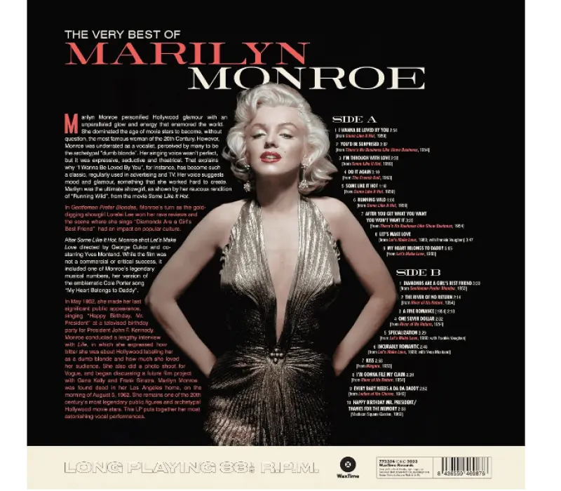 Виниловая пластинка Marilyn Monroe – The Very Best Of Marilyn Monroe, Kinodrive.kz — фото 2