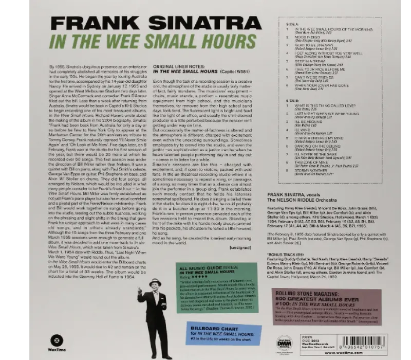 Виниловая пластинка Frank Sinatra – In The Wee Small Hours, Kinodrive.kz — фото 2