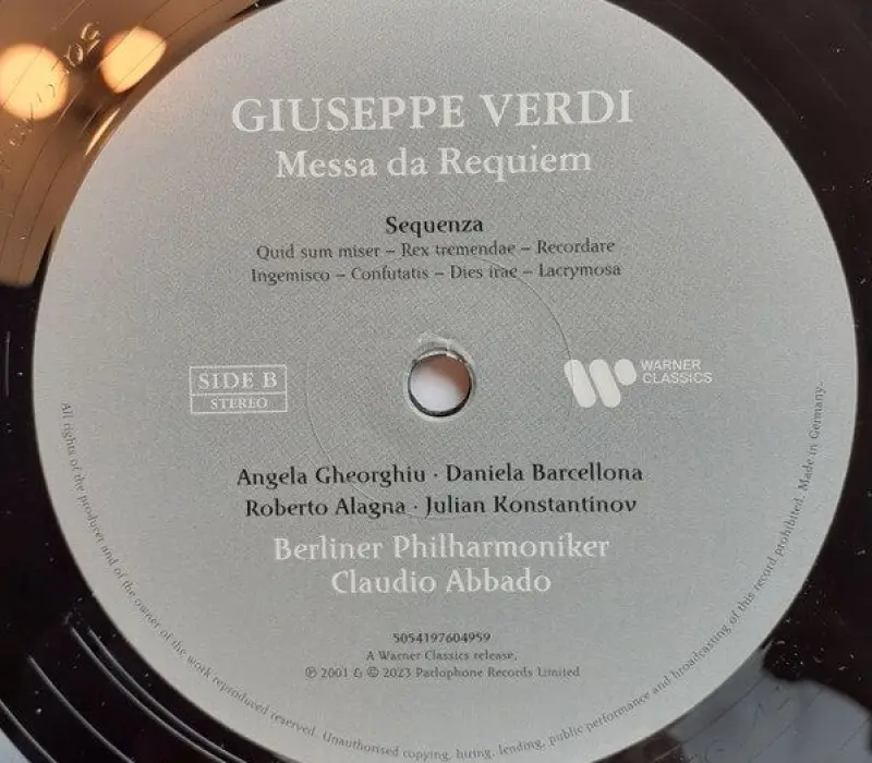 Виниловая пластинка ABBADO CLAUDIO - BERLINER PHILHARMONIKER - Messa da Requiem, Kinodrive.kz — фото 3