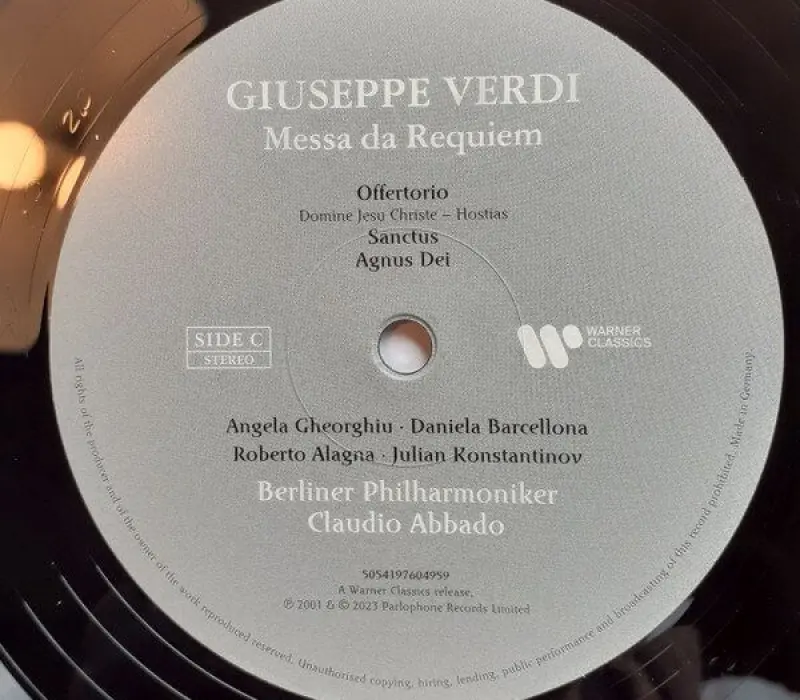Виниловая пластинка ABBADO CLAUDIO - BERLINER PHILHARMONIKER - Messa da Requiem, Kinodrive.kz — фото 4