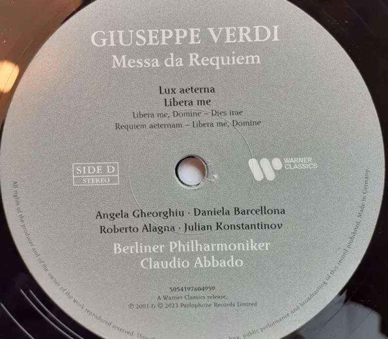 Виниловая пластинка ABBADO CLAUDIO - BERLINER PHILHARMONIKER - Messa da Requiem, Kinodrive.kz — фото 5