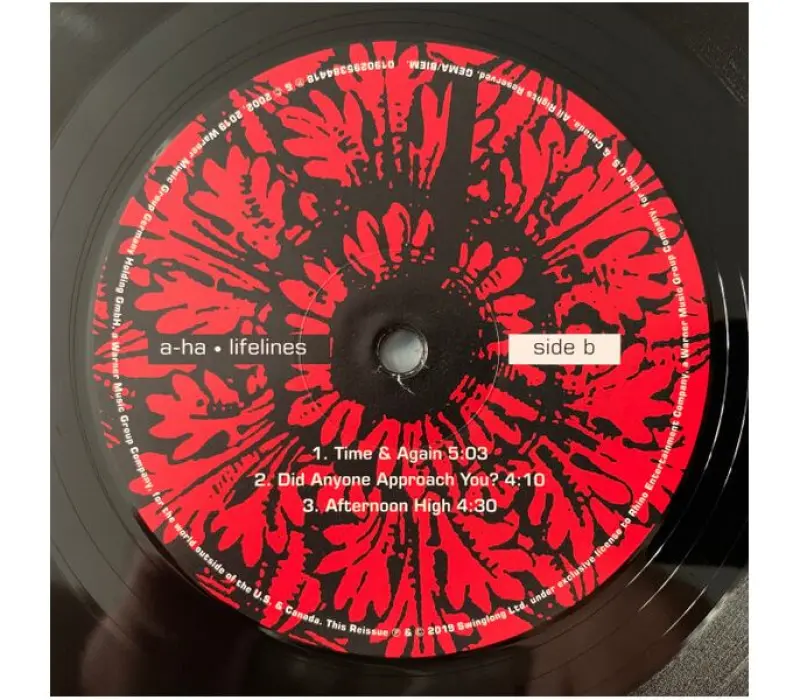 Виниловая пластинка A-HA - Lifelines, Kinodrive.kz — фото 4