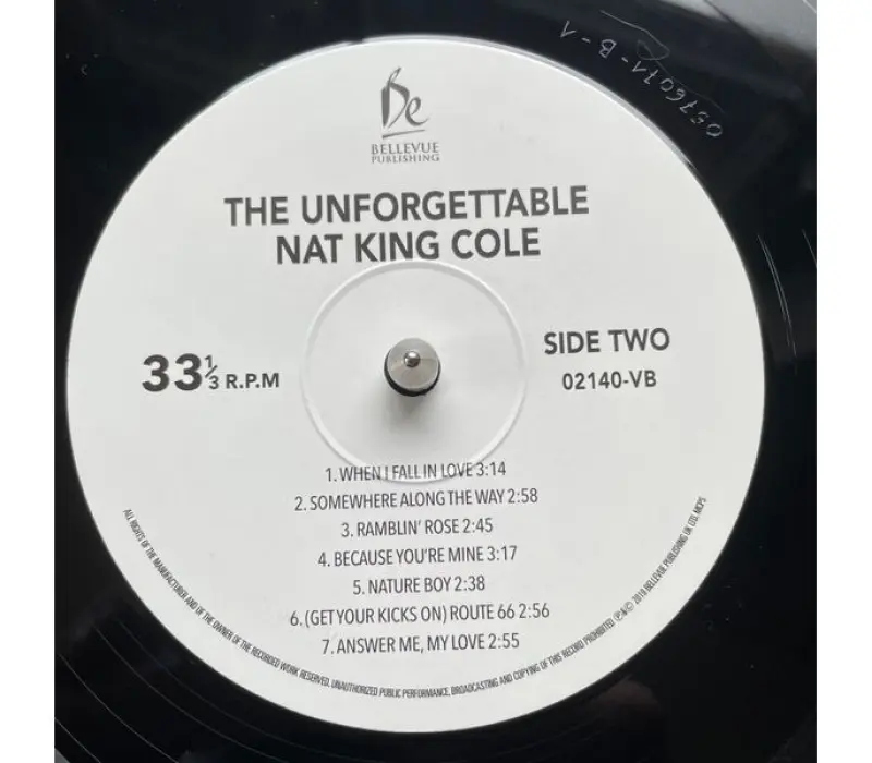 Виниловая пластинка NAT KING COLE – The Unforgettable, Kinodrive.kz — фото 5