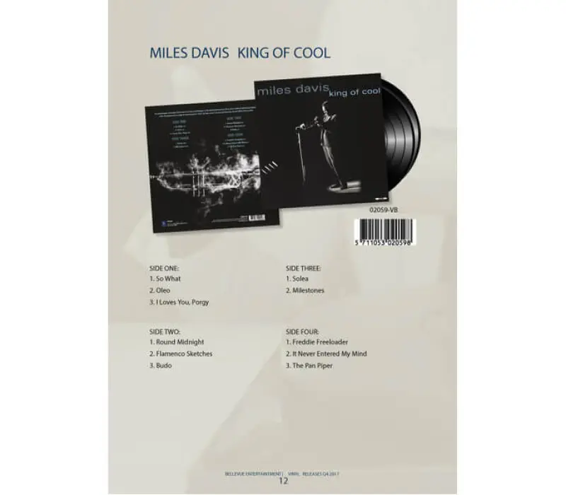 Виниловая пластинка MILES DAVIS – King Of Cool, Kinodrive.kz — фото 3
