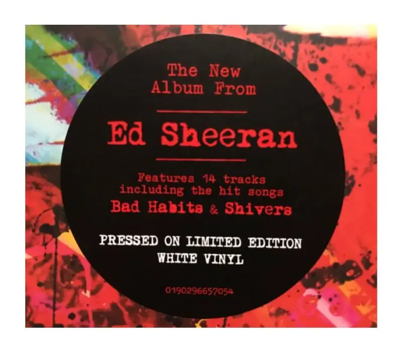 Виниловая пластинка ED SHEERAN – Equals (White Vinyl - Indies Only), Kinodrive.kz — фото 6