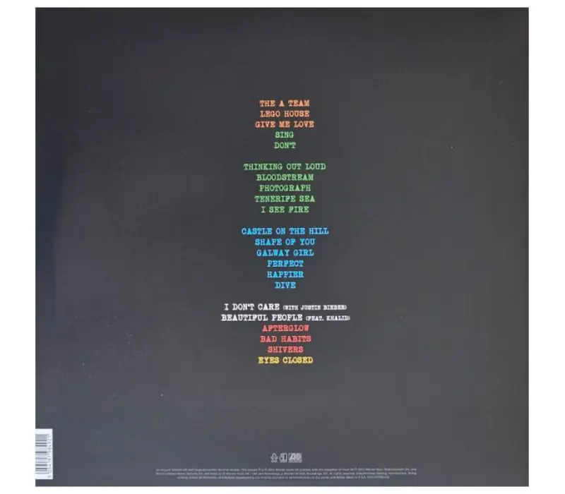 Виниловая пластинка ED SHEERAN – Tour Collection, Kinodrive.kz — фото 4