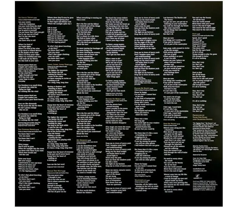 Виниловая пластинка TEARS FOR FEARS – The Tipping Point, Kinodrive.kz — фото 9