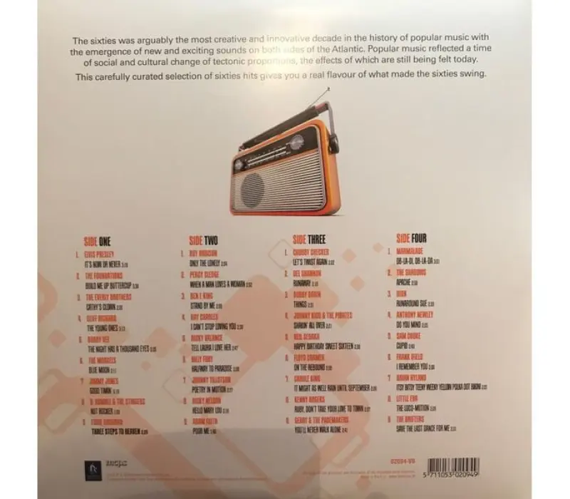 Виниловая пластинка VARIOUS ARTISTS – The Best Of The Sixties, Kinodrive.kz — фото 3